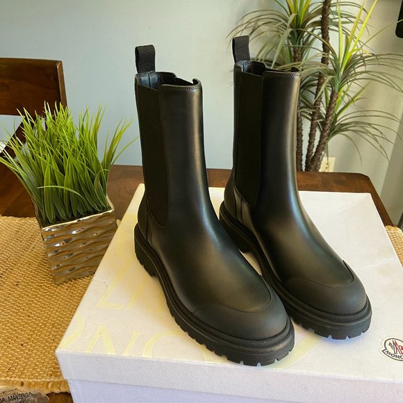 Moncler Black Patty Chelsea Boots